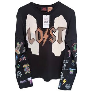 Lost Intricacy Upscale Cracc Long Sleeve T-Shirt XS Black
